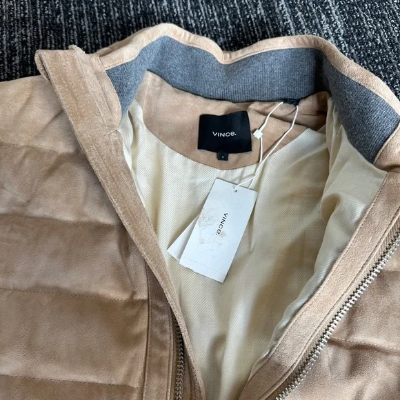 Vince 100% goat leather jacket